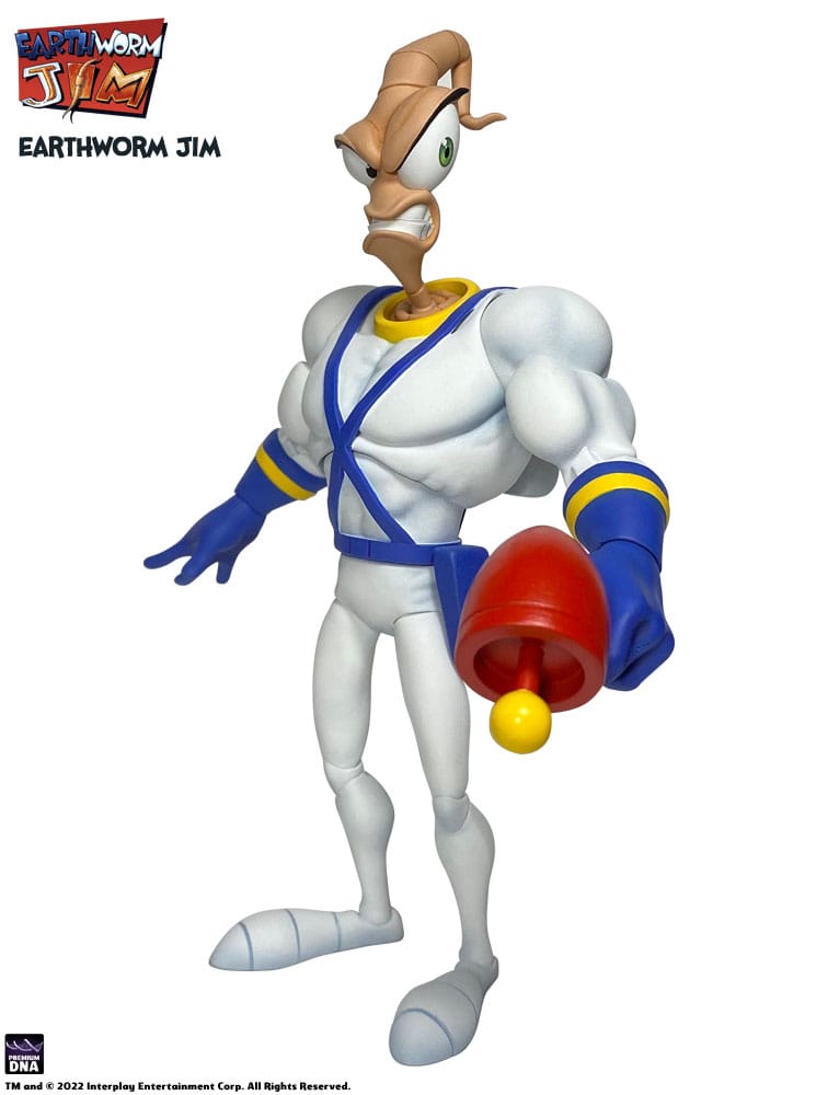 Premium DNA Toys Earthworm Jim - Earthworm Jim & Snot Wave 1 Actionfigur