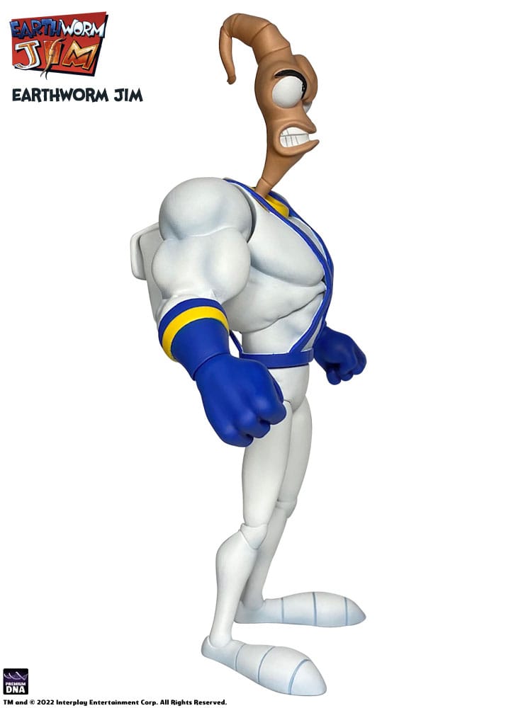 Premium DNA Toys Earthworm Jim - Earthworm Jim & Snot Wave 1 Actionfigur