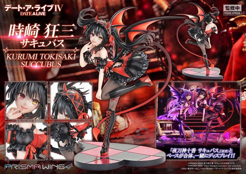Prime 1 Studio Date A Live Prisma Wing Kurumi Tokisaki Succubus 1/7 Statue