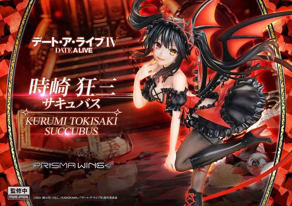Prime 1 Studio Date A Live Prisma Wing Kurumi Tokisaki Succubus 1/7 Statue