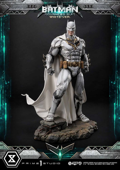 Prime 1 Studio DC Comics Ultimate Museum Masterline Batman Advanced Suit White Version (Design By Josh Nizzi) Statue