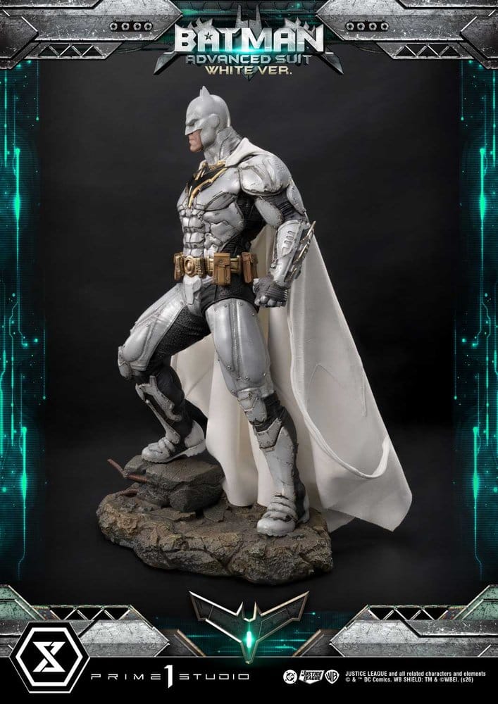 Prime 1 Studio DC Comics Ultimate Museum Masterline Batman Advanced Suit White Version (Design By Josh Nizzi) Statue