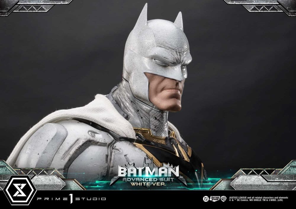Prime 1 Studio DC Comics Ultimate Museum Masterline Batman Advanced Suit White Version (Design By Josh Nizzi) Statue
