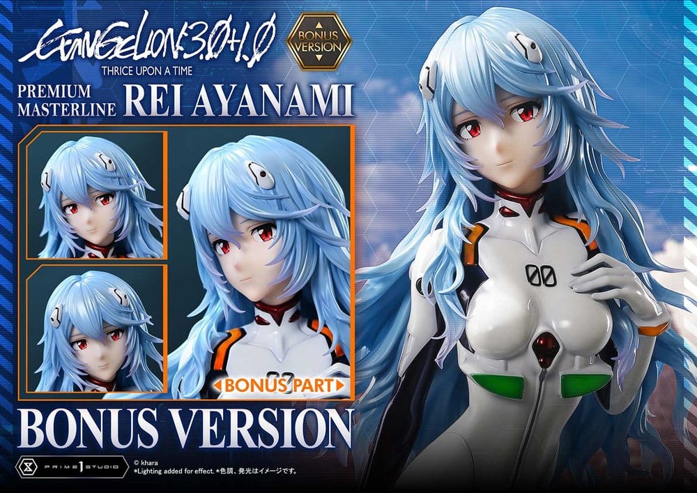 Prime 1 Studio Evangelion Rei Ayanami Premium Masterline Series Bonus Ver. 1/4 Statue