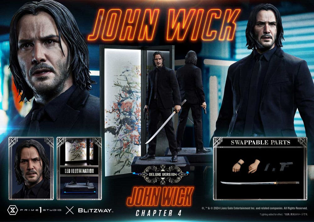 Prime 1 Studio John Wick Masterline Series John Wick Deluxe Bonus Version 1/4 Statue