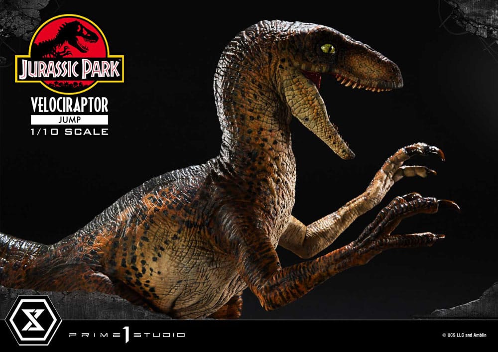 Prime 1 Studio Jurassic Park Velociraptor Jump 1/10 Statue