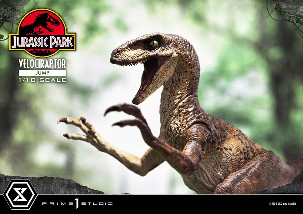 Prime 1 Studio Jurassic Park Velociraptor Jump 1/10 Statue