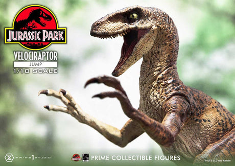 Prime 1 Studio Jurassic Park Velociraptor Jump 1/10 Statue
