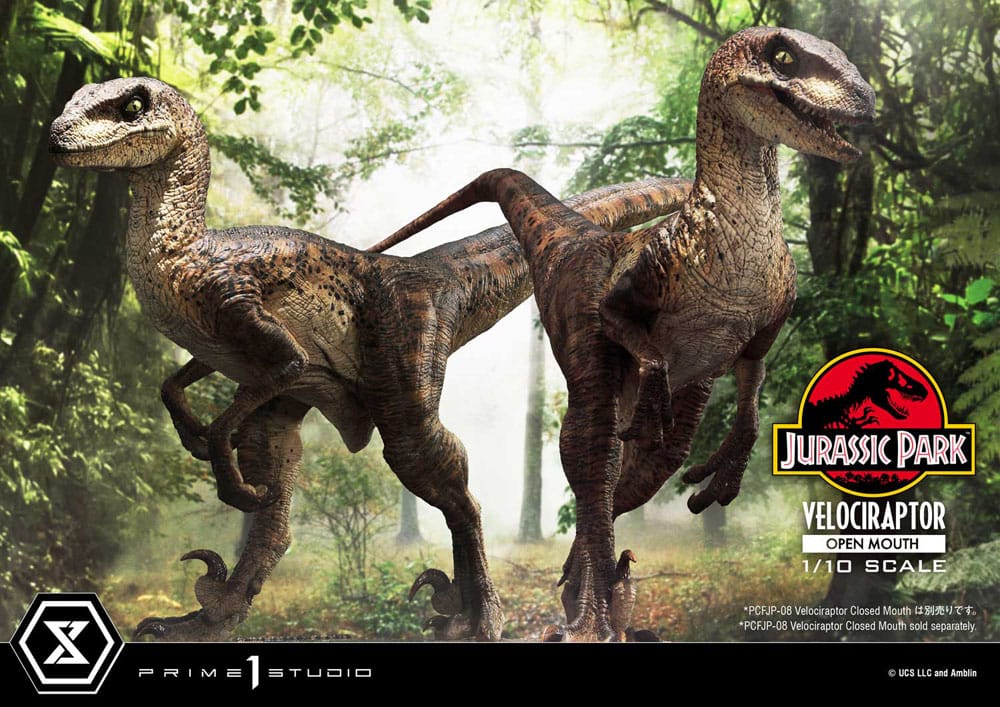 Prime 1 Studio Jurassic Park Velociraptor Open Mouth 1/10 Statue
