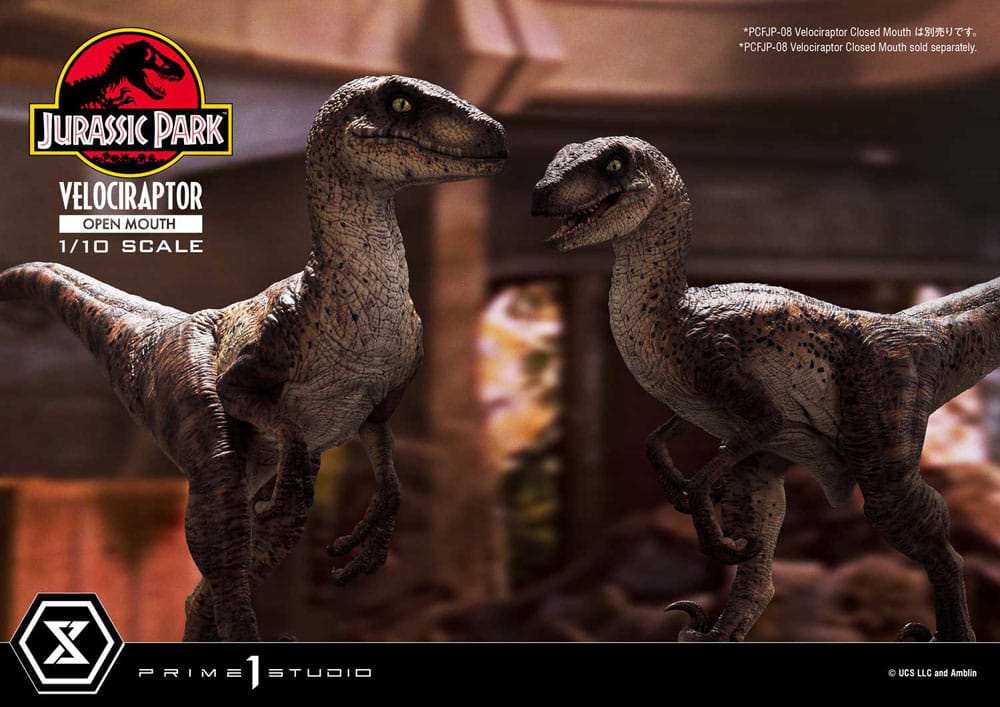 Prime 1 Studio Jurassic Park Velociraptor Open Mouth 1/10 Statue