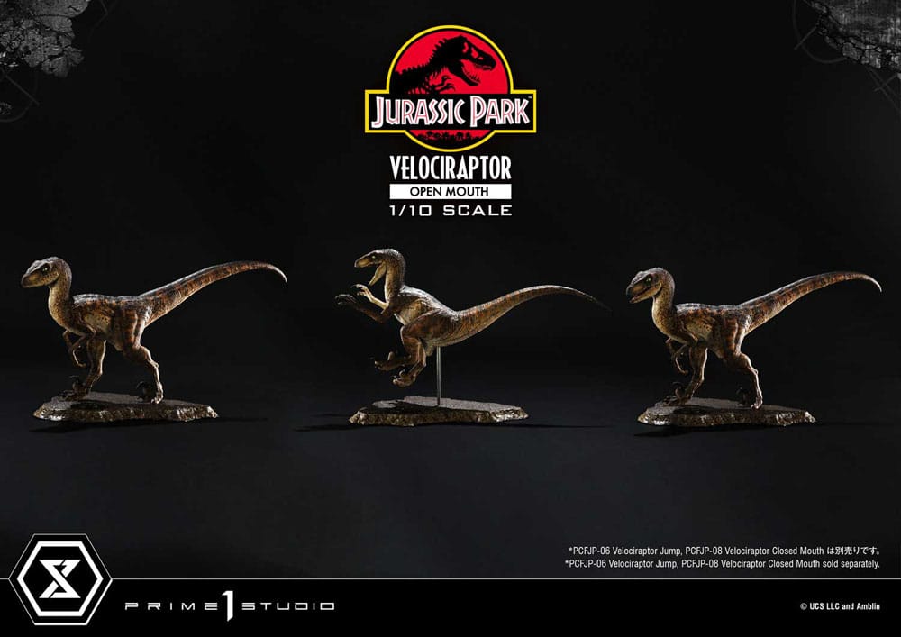 Prime 1 Studio Jurassic Park Velociraptor Open Mouth 1/10 Statue