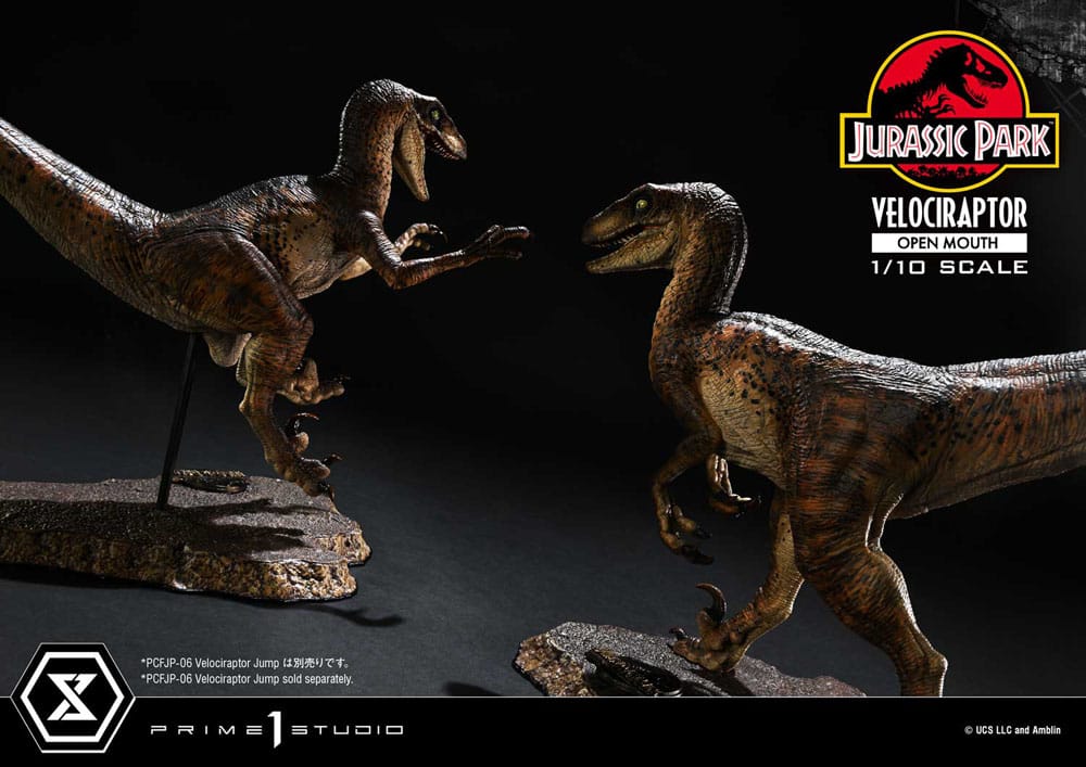 Prime 1 Studio Jurassic Park Velociraptor Open Mouth 1/10 Statue