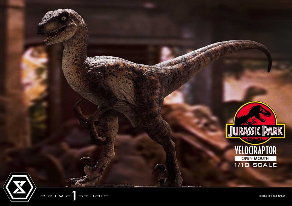 Prime 1 Studio Jurassic Park Velociraptor Open Mouth 1/10 Statue