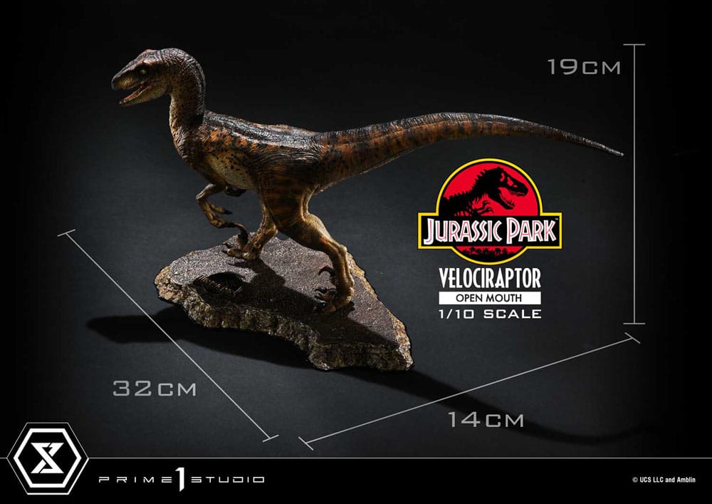 Prime 1 Studio Jurassic Park Velociraptor Open Mouth 1/10 Statue