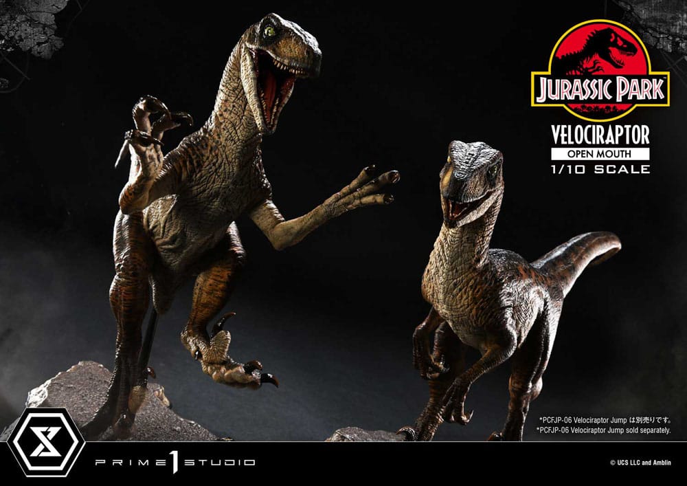 Prime 1 Studio Jurassic Park Velociraptor Open Mouth 1/10 Statue