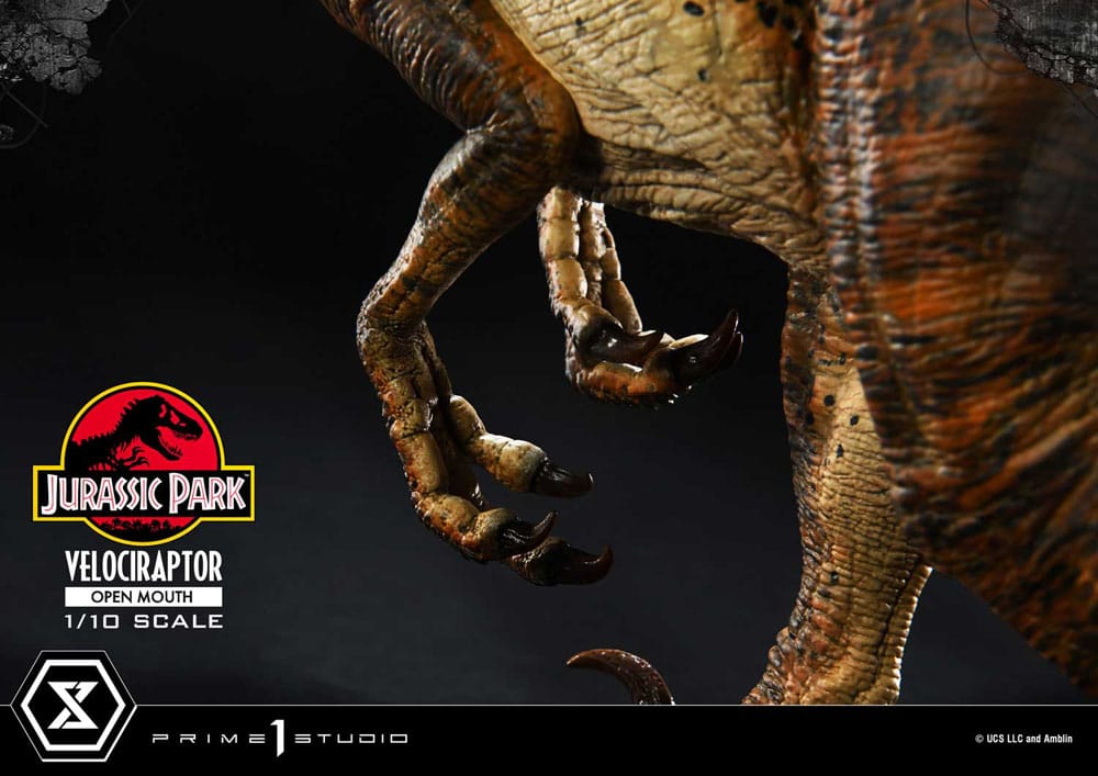 Prime 1 Studio Jurassic Park Velociraptor Open Mouth 1/10 Statue