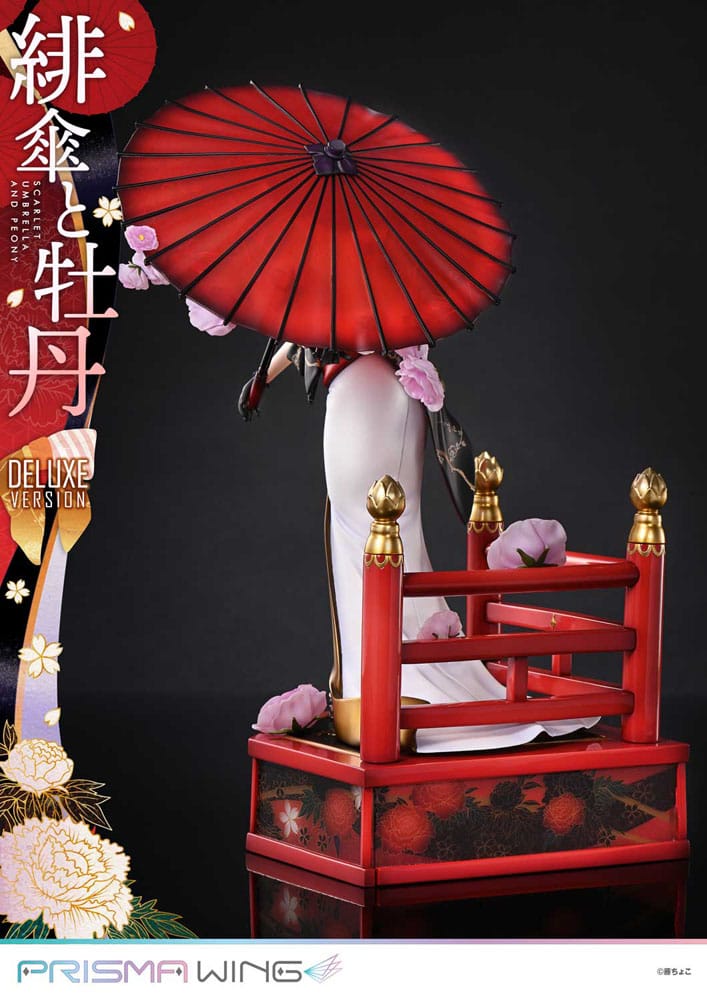 Prime 1 Studio Prisma Wing Scarlet Umbrella and Peony Deluxe Version 1/7 PVC Statue