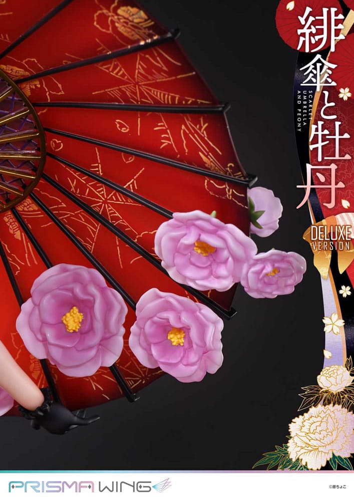 Prime 1 Studio Prisma Wing Scarlet Umbrella and Peony Deluxe Version 1/7 PVC Statue