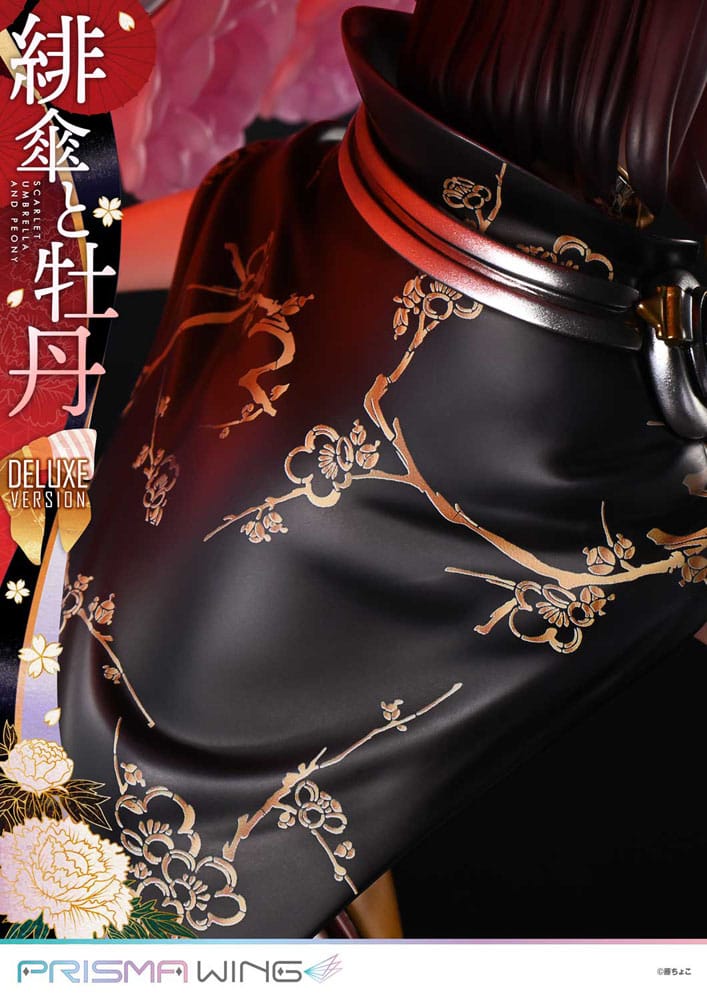 Prime 1 Studio Prisma Wing Scarlet Umbrella and Peony Deluxe Version 1/7 PVC Statue