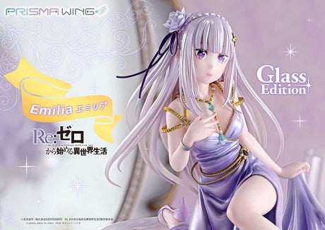 Prime 1 Studio ReZero Emilia Glass Edition Bonus Version Prisma Wing 1/7 Statue