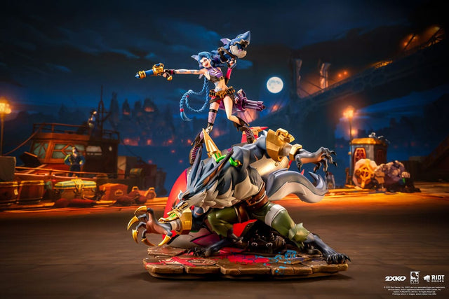 Pure Arts League of Legends 2XKO Jinx & Warwick Diorama 1/10 Statue