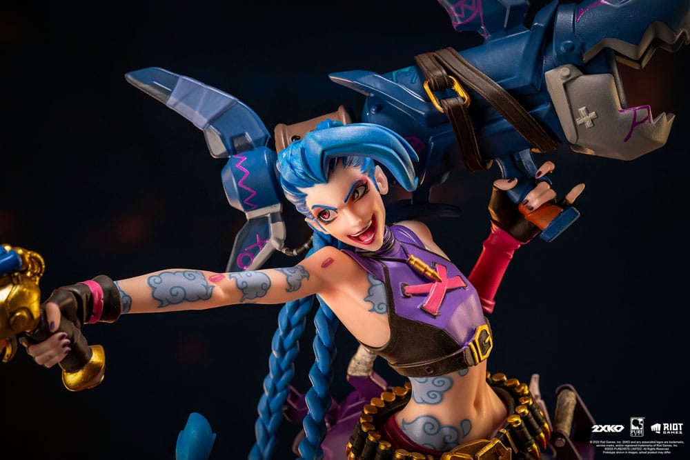 Pure Arts League of Legends 2XKO Jinx & Warwick Diorama 1/10 Statue