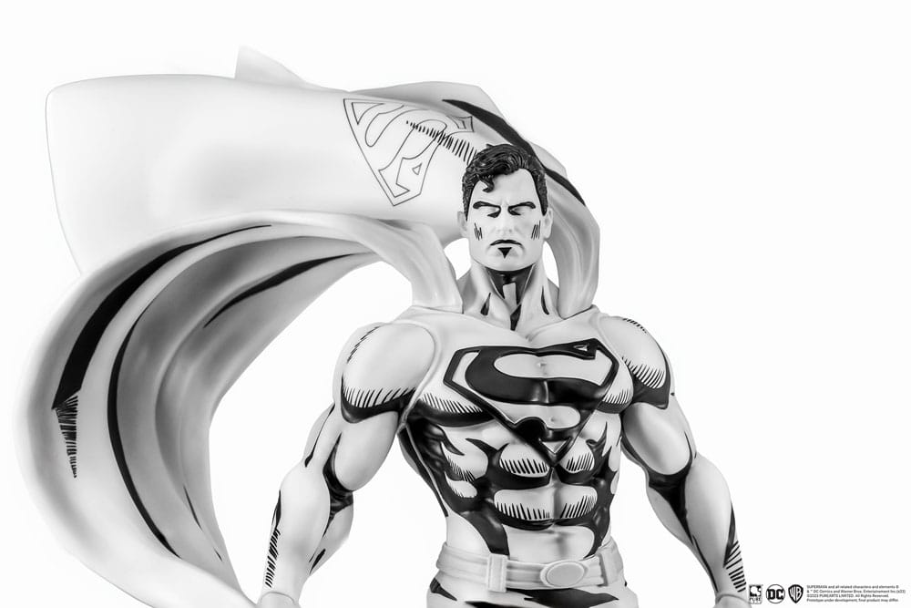 Pure Arts Man of Steel Superman PX SDCC 2024 Black White Version 1/8 Statue