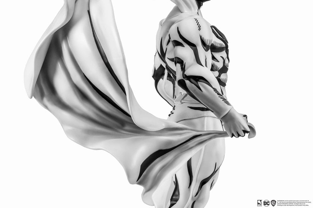 Pure Arts Man of Steel Superman PX SDCC 2024 Black White Version 1/8 Statue
