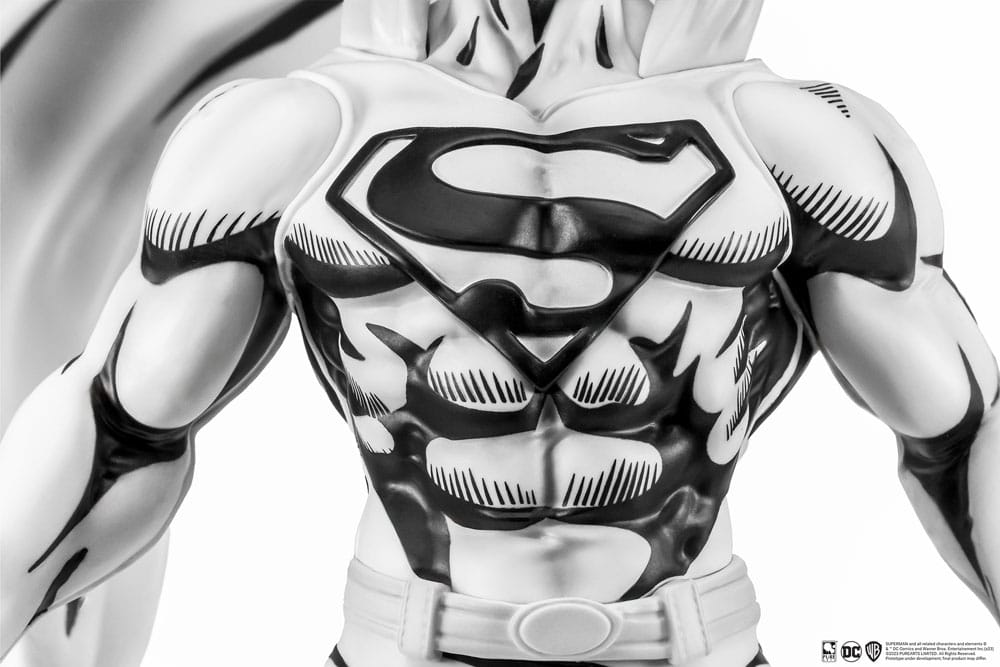 Pure Arts Man of Steel Superman PX SDCC 2024 Black White Version 1/8 Statue