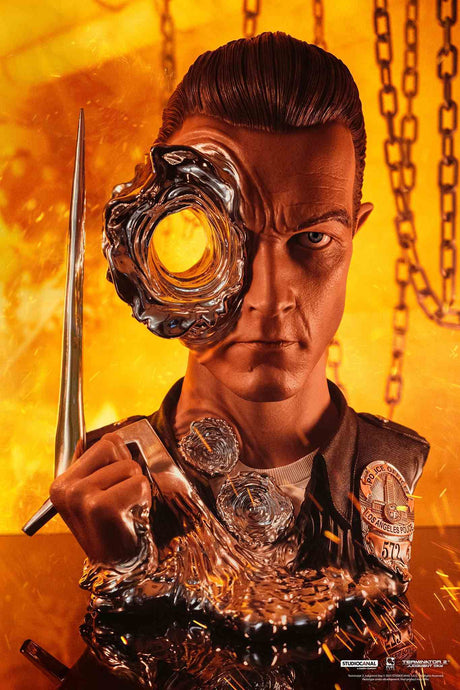Pure Arts Terminator 2 T-1000 Painted DELUXE 1/1 Art Mask