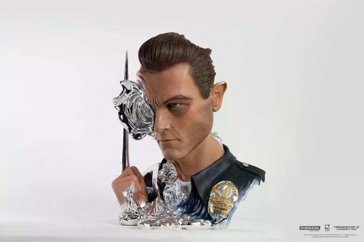 Pure Arts Terminator 2 T-1000 Painted DELUXE 1/1 Art Mask - Beschädigte Verpackung
