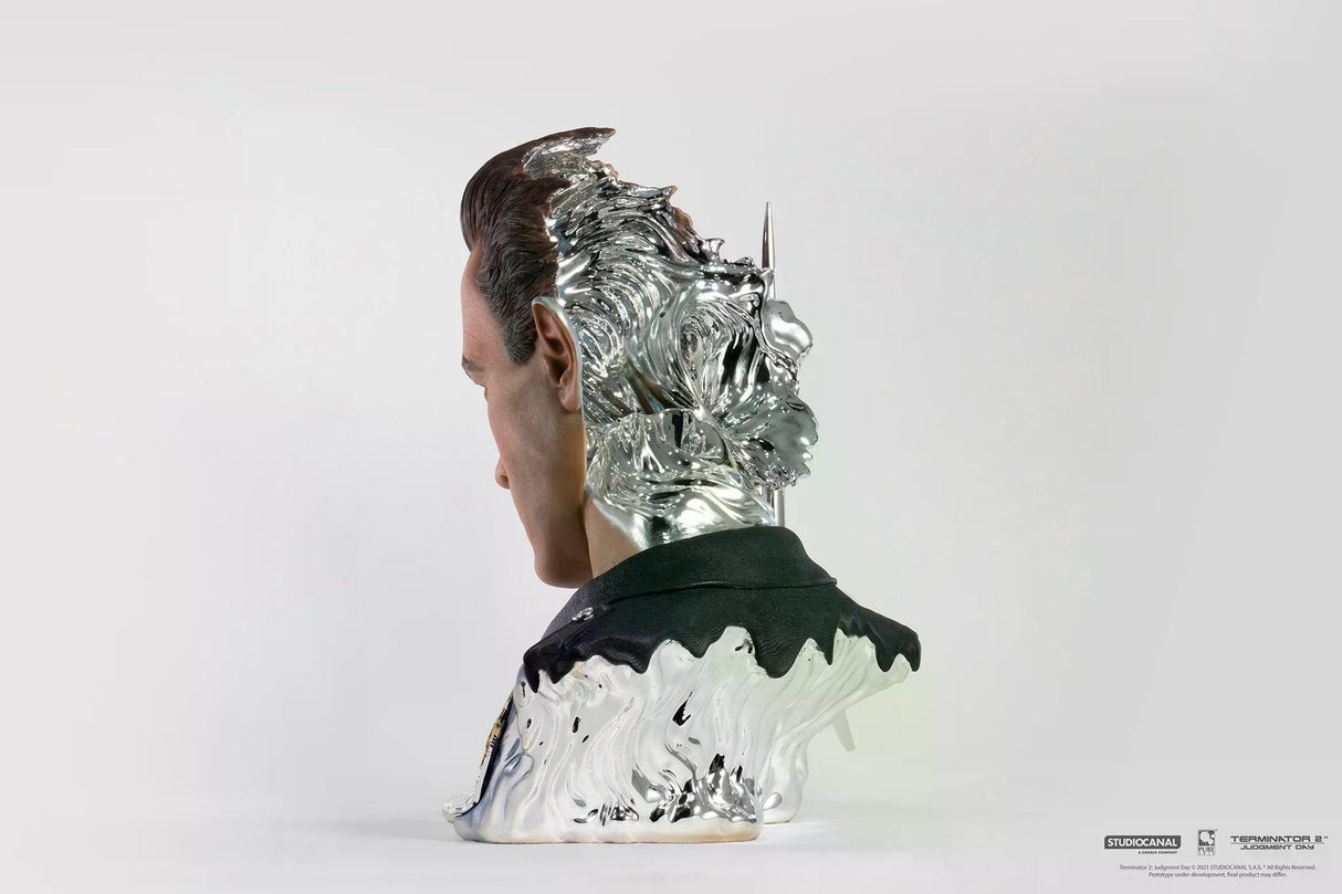 Pure Arts Terminator 2 T-1000 Painted DELUXE 1/1 Art Mask - Beschädigte Verpackung