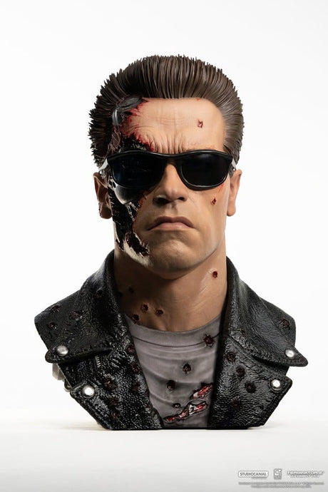 Pure Arts Terminator 2 T-800 Model 101 Battle Damaged Art Mask 1/1 Replik