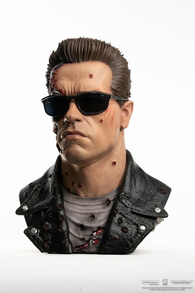 Pure Arts Terminator 2 T-800 Model 101 Battle Damaged Art Mask 1/1 Replik