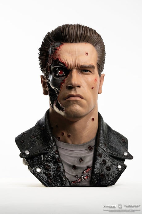 Pure Arts Terminator 2 T-800 Model 101 Battle Damaged Art Mask 1/1 Replik