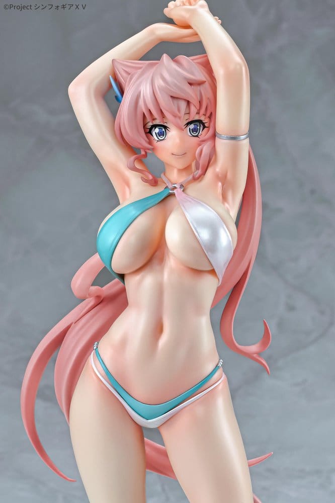 Q-Six Senki Zesshou Symphogear XV Maria Cadenzavna Eve Bikini Style Gloss Ver. 1/7 Figur