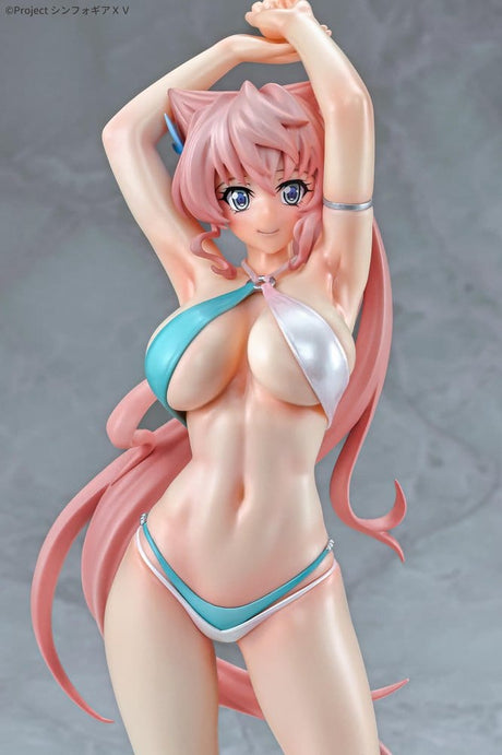 Q-Six Senki Zesshou Symphogear XV Maria Cadenzavna Eve Bikini Style Gloss Ver. 1/7 Figur