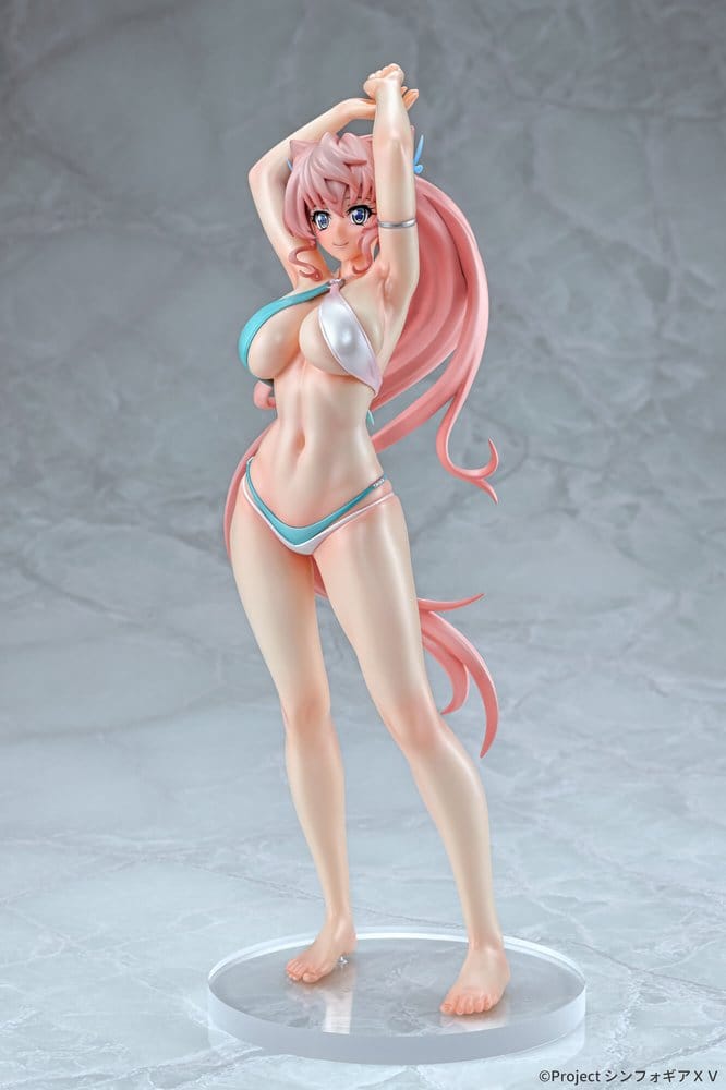 Q-Six Senki Zesshou Symphogear XV Maria Cadenzavna Eve Bikini Style Gloss Ver. 1/7 Figur