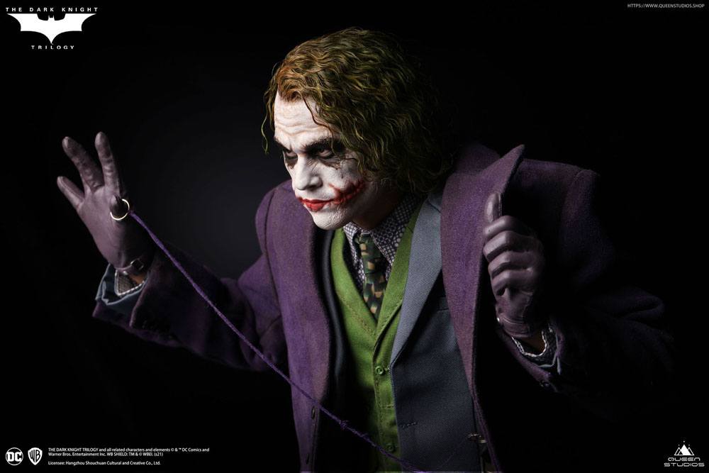 Queen Studios The Dark Knight Heath Ledger Joker Artists Edition 1/4 Statue - Beschädigte Verpackung