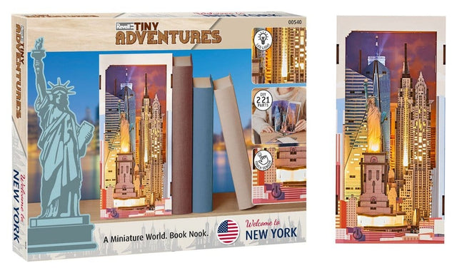 Revell Revell Tiny Adventures Book Nook Mini-Diorama New York 18 cm