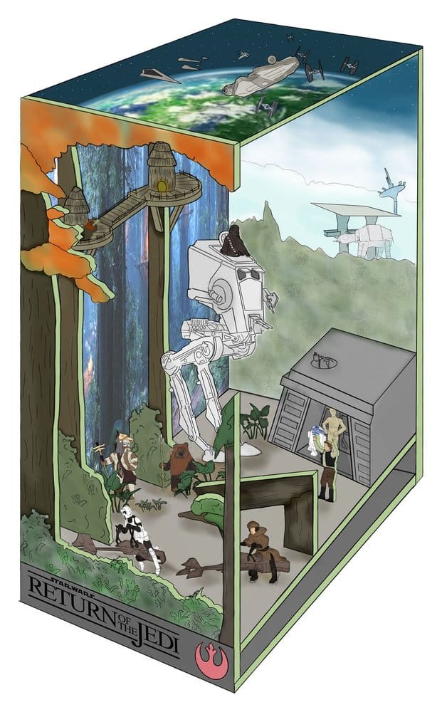 Revell Star Wars Battle of Endor Tiny Adventures Book Nook Mini-Diorama