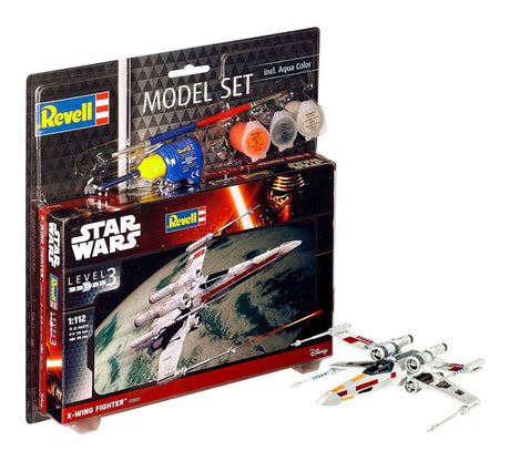 Revell Star Wars Modellbausatz 1/112 Model Set X-Wing Fighter 11 cm
