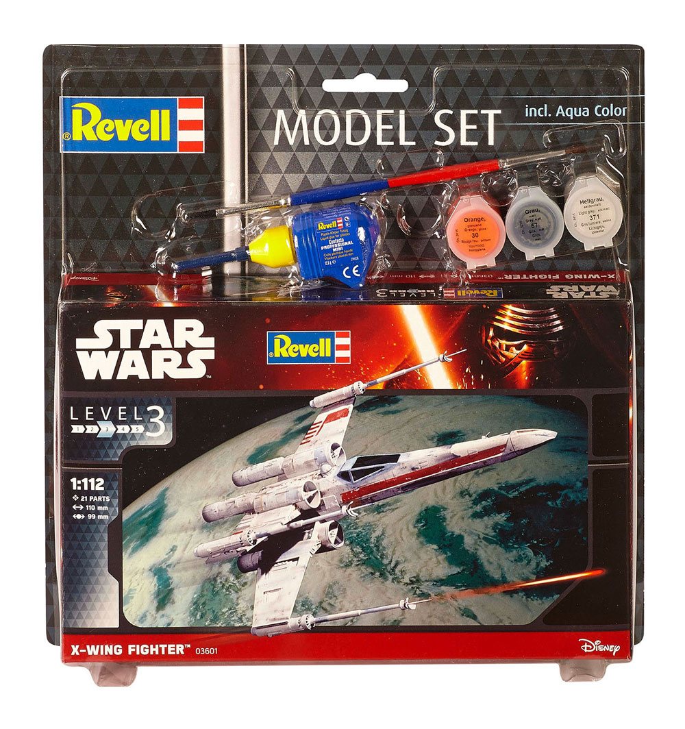 Revell Star Wars Modellbausatz 1/112 Model Set X-Wing Fighter 11 cm