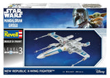 Revell Star Wars The Mandalorian and Grogu Revell Modellbausatz 1/57 New Republic X-Wing Fighter 22 cm