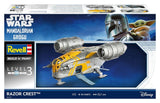 Revell Star Wars The Mandalorian and Grogu Revell Modellbausatz 1/72 Razor Crest 34 cm