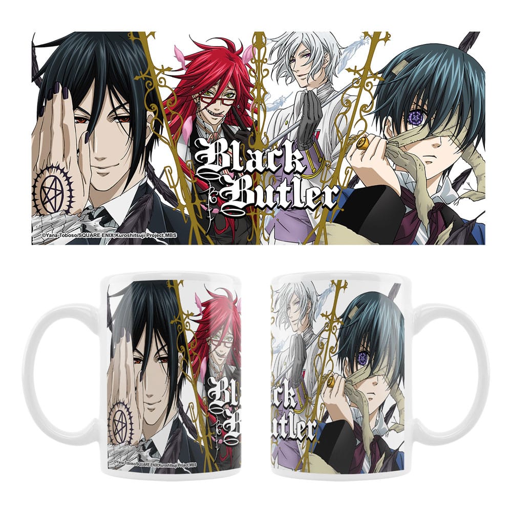 Sakami Merchandise Black Butler Sebastian Grell Ash Ciel Keramiktasse