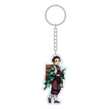 Sakami Merchandise Demon Slayer Kimetsu no Yaiba Tanjiro Holographic Acryl Schlüsselanhänger