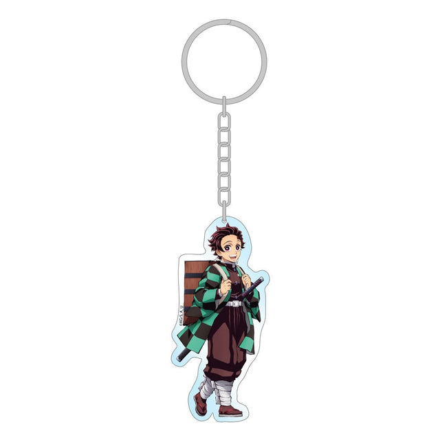 Sakami Merchandise Demon Slayer Kimetsu no Yaiba Tanjiro Holographic Acryl Schlüsselanhänger