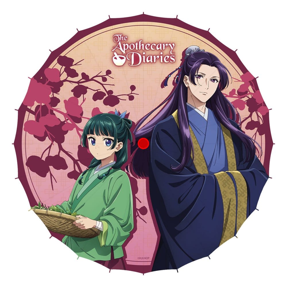 Sakami Merchandise Die Tagebücher der Apothekerin Maomao & Jinshi Japanischer Papierschirm