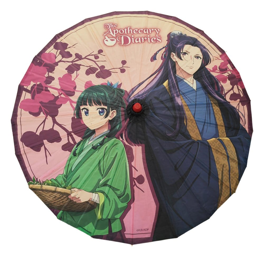 Sakami Merchandise Die Tagebücher der Apothekerin Maomao & Jinshi Japanischer Papierschirm